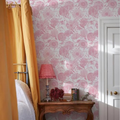 Wallpaper Peel and Stick Boho Floral Contact Paper Removable Self Adhesive Waterproof Wall Paper for Cabinets Bedroom Decorative