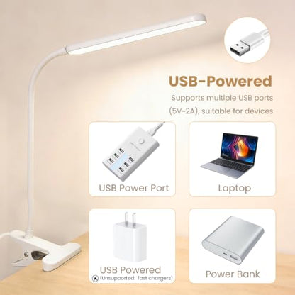 Clip on LED Light for Easel Painting & Nail Tech
