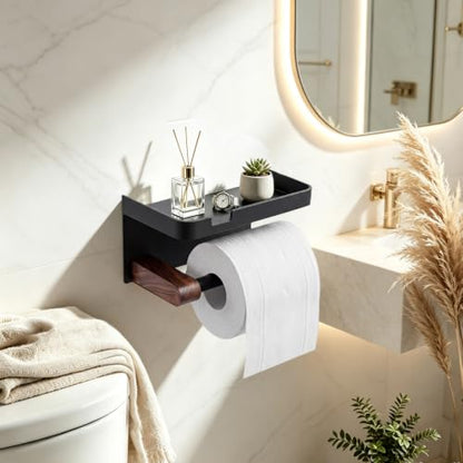 Toilet Paper Holder with Shelf