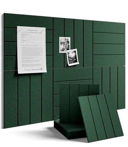 36" x 24" Large Felt Bulletin Board (Christmas Green / Bold-stripe 6-pack)