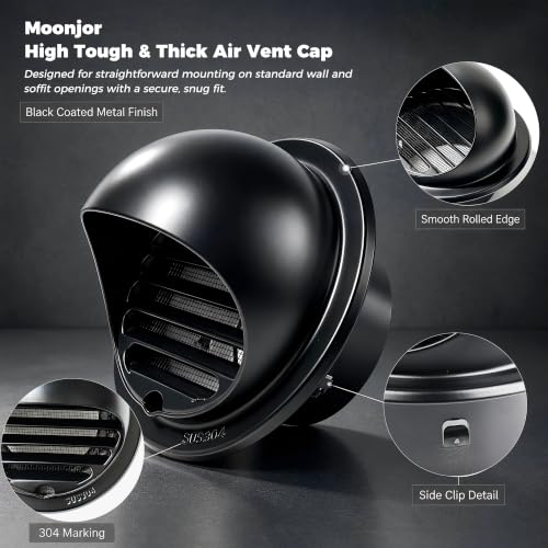 4inch Air Vent Cap for Wall (4inch Wide Cap)