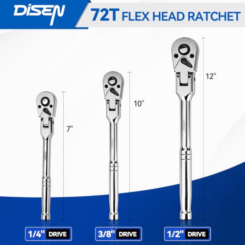 Flex Head Ratchet Wrench Set