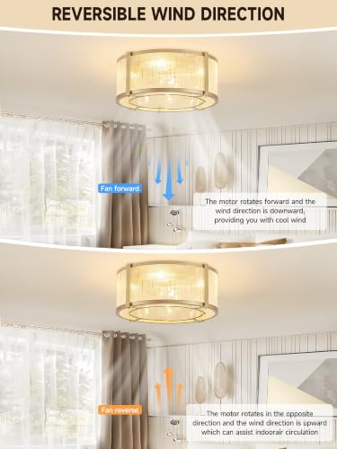 18.5 Inch Fabric Woven Ceiling Fan with Remote