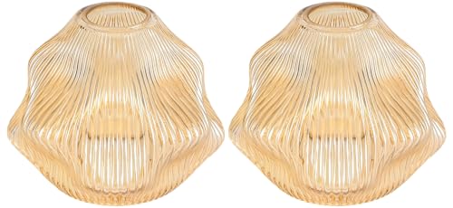 Spiral Stripes Glass Lamp Shade Small Art Blown Pendant Light Shades