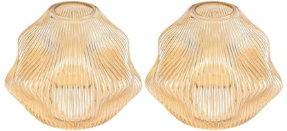 Spiral Stripes Glass Lamp Shade Small Art Blown Pendant Light Shades