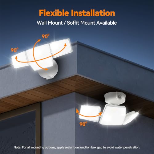 85W 10000LM Dusk to Dawn Flood Lights Outdoor