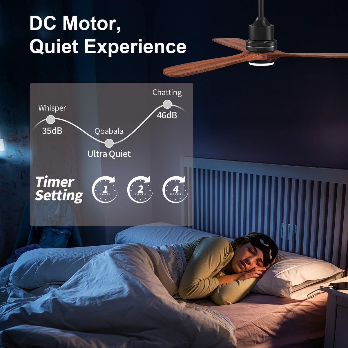 52 Inch Ceiling Fans with Lights and Remote Control (walnut brown / 52IN)