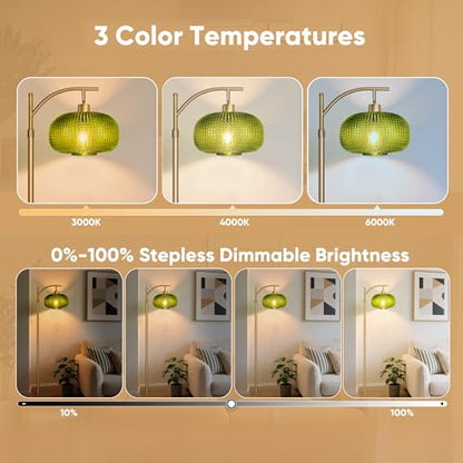 Glass Floor Lamp for Living Room