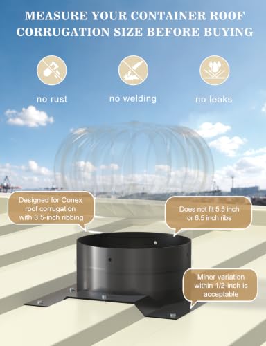 Roof Whirlybird Turbine Vent Adapter