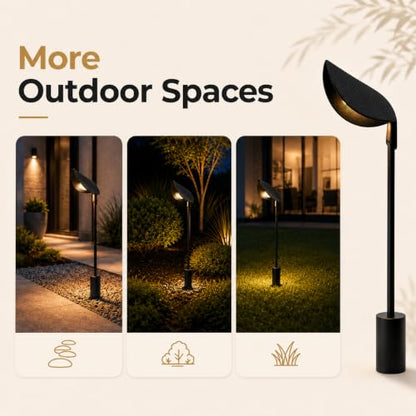 Hardwired Leaf Outdoor Path Light