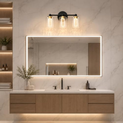 Brushed Nickel Vanity Light with 3 Color Modes