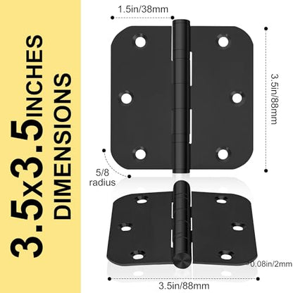 6 Pack Heavy Duty 3.5 Inch Stainless Steel Door Hinges