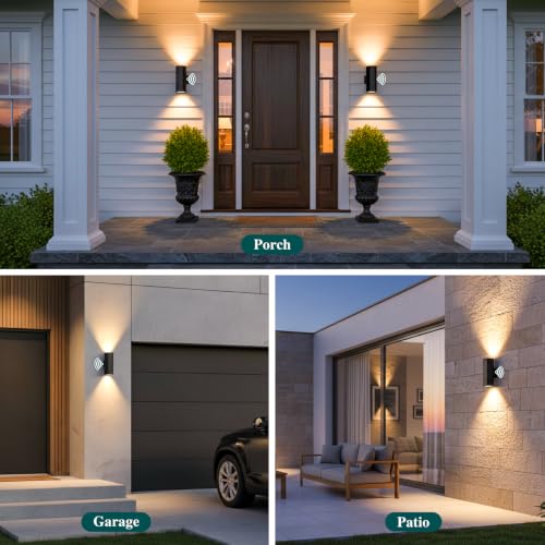 2Pack LED Outdoor Wall Lights