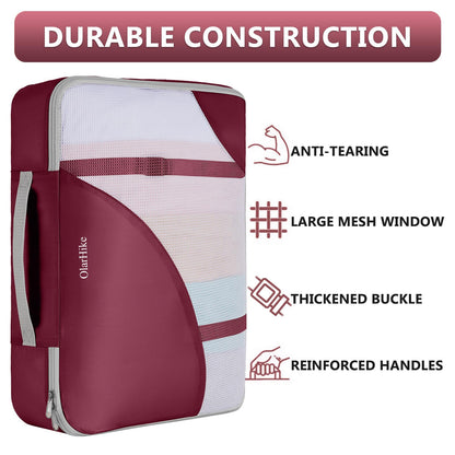 Packing Cubes for Travel (11 Burgundy)