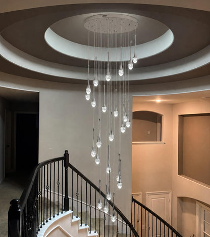 24 Lights Chrome Crystal Chandelier (Chrome / 24 Lights)