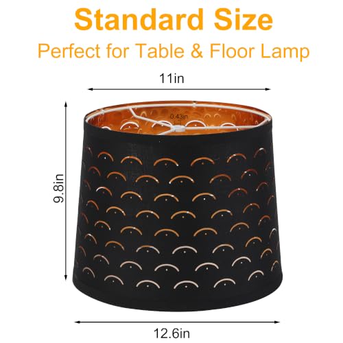 Empire Lamp Shades Set of 2 (Black&Smile Shape)