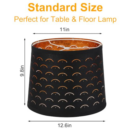 Empire Lamp Shades Set of 2 (Black&Smile Shape)