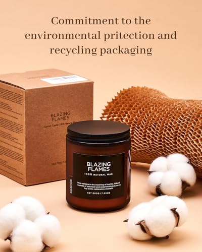 Ode to Winter Scented Candle for Home Natural Soy Wax Non Toxic Cotton Wick Winter Scent (Small Jar / Ode To Winter)