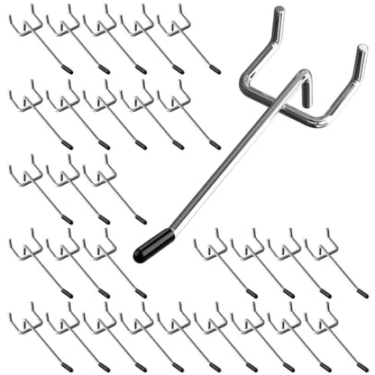 Silver Pegboard Hooks