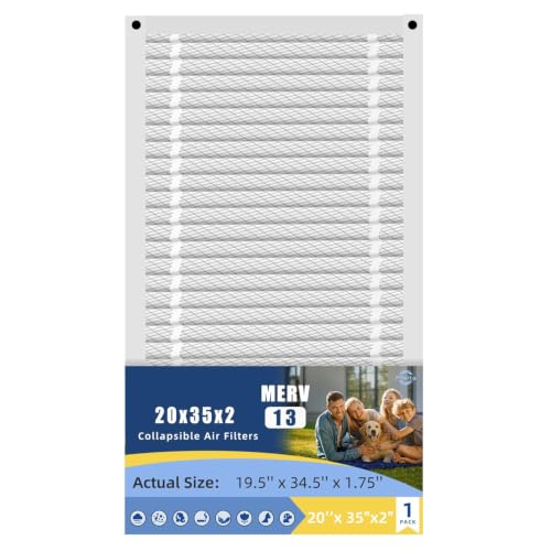 20x35x2 Air Filter Replacement Filters Dust Control Pleated Design MERV 13