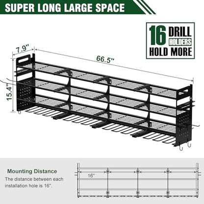 Large Power Tools Organizer Wall Mount
