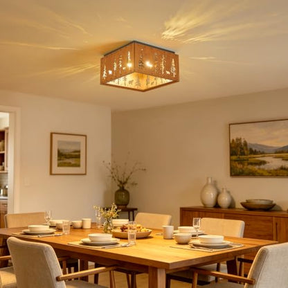 Farmhouse Flush Mount Ceiling Light Fixture