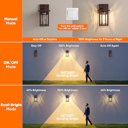 GFCI Motion Sensor Outdoor Wall Lights