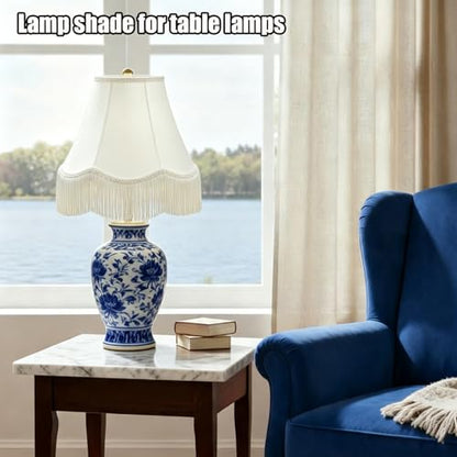 Fringe Lamp Shade 6" Top x 13" Bottom x 9.6" High