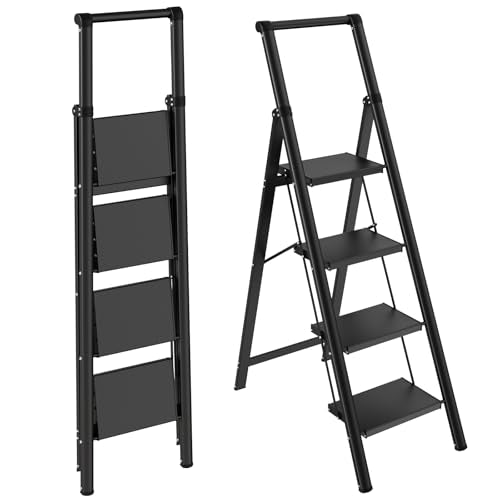 Step Ladder Lightweight Aluminum Folding Step Stool with Anti
