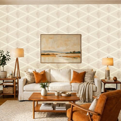 Peel and Stick Wallpaper (Beige05 / 17.7" x 118.1")