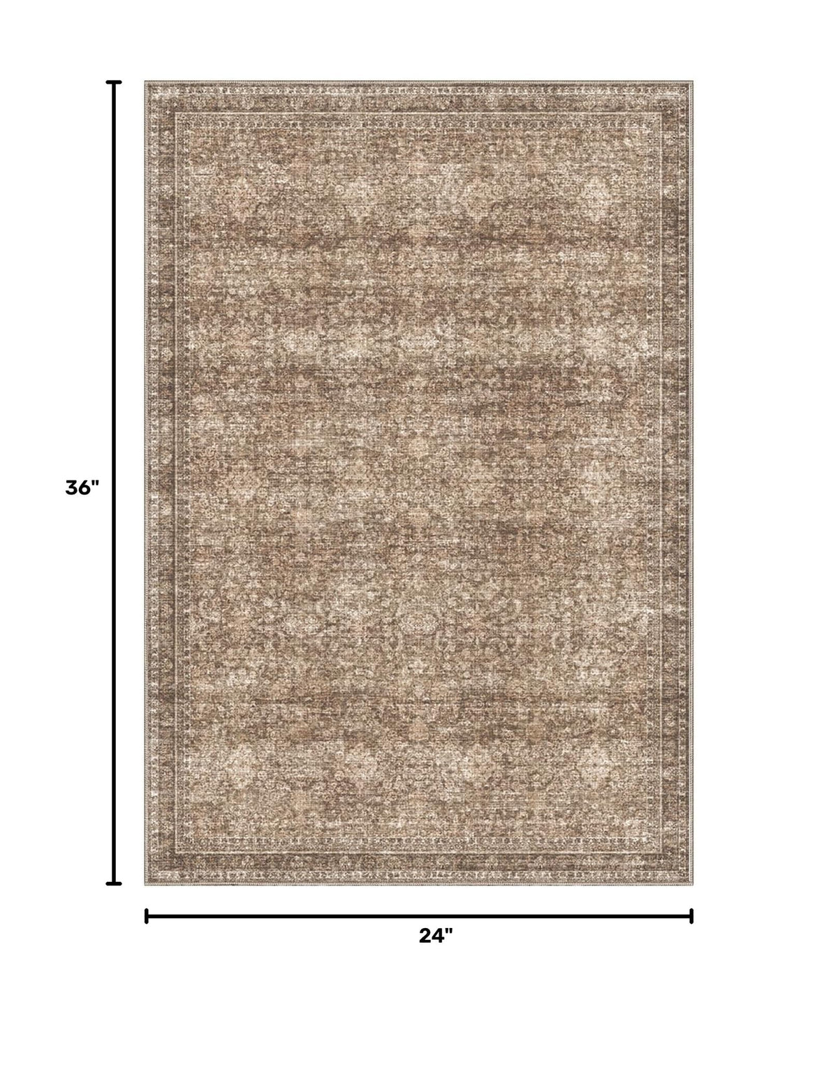 2x3 Area Rugs (Dark Brown / 2' x 3' (Rectangular))