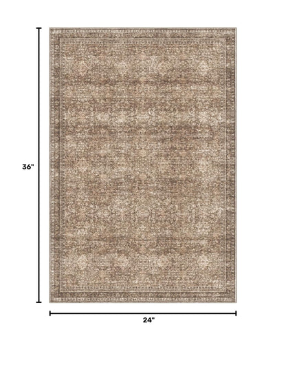 2x3 Area Rugs (Dark Brown / 2' x 3' (Rectangular))