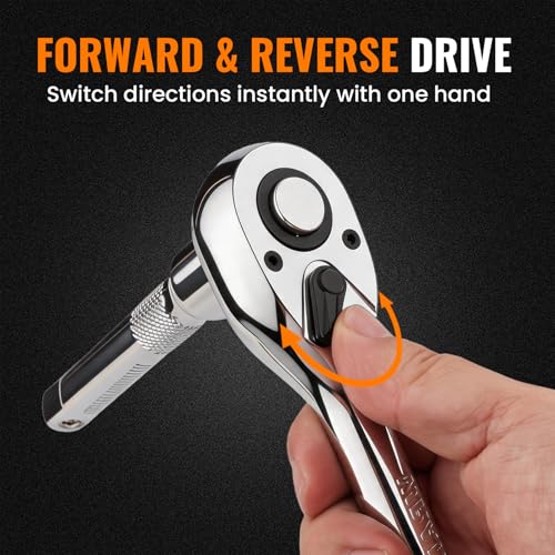 90 Tooth Ratchet Wrench with Extension Bar