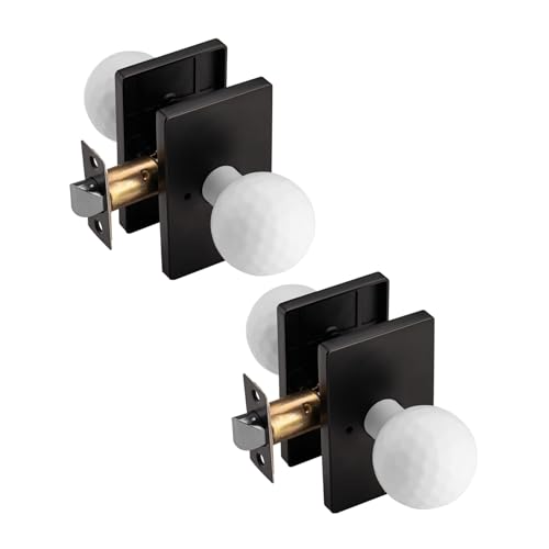 White Interior Door Knob for Privacy Bath & Bedroom