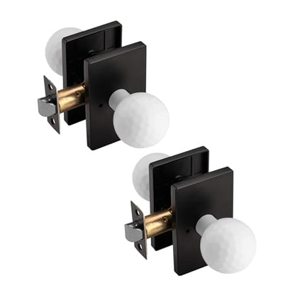 White Interior Door Knob for Privacy Bath & Bedroom