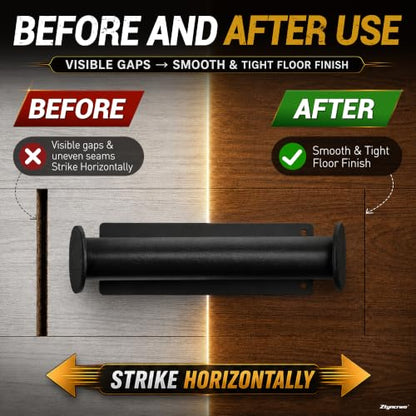 Floor Gap Fixer Tool with Rubber Mallet Hammer for Laminate