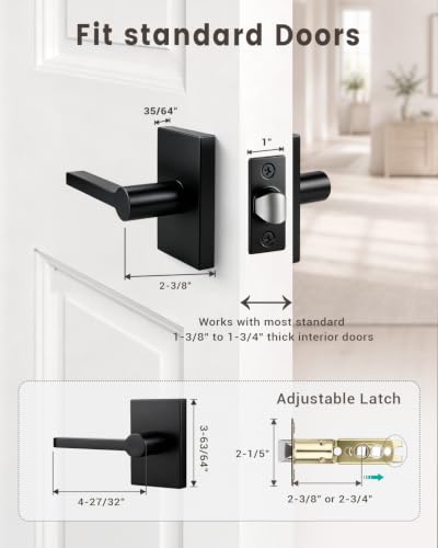 Interior Door Handles Long Plate Design