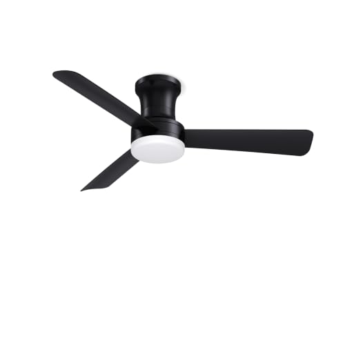 Low Profile Ceiling Fan with Light and Remote