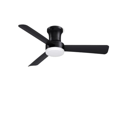 Low Profile Ceiling Fan with Light and Remote