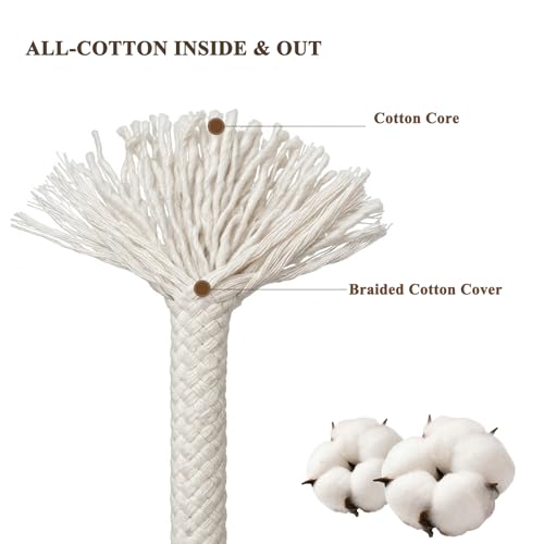 Cotton Rope Braided Natural Cotton Ropes for Woven Basket