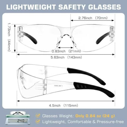 Clear Safety Glasses