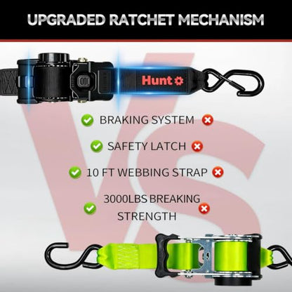 Retractable Ratchet Straps