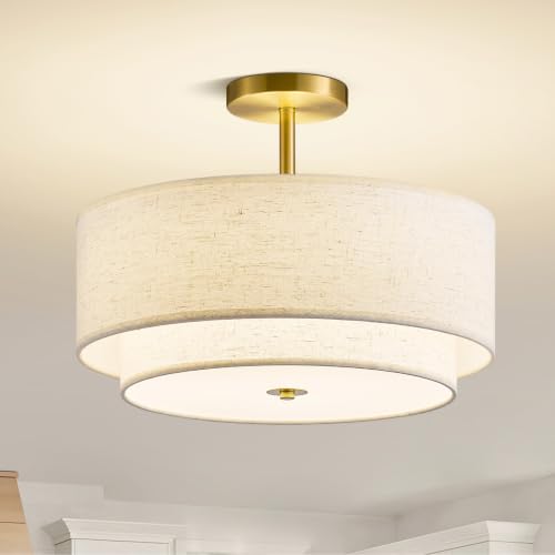 16" Semi Flush Mount Ceiling Light