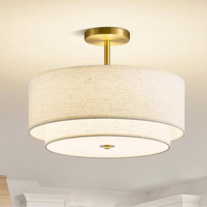 16" Semi Flush Mount Ceiling Light