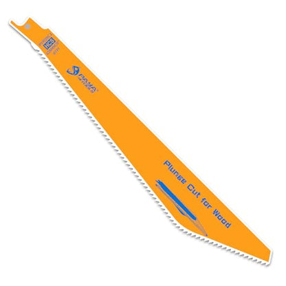 9" 8TPI HCS Reciprocating Saw Blade for Precision Plunge Cutting in Wood