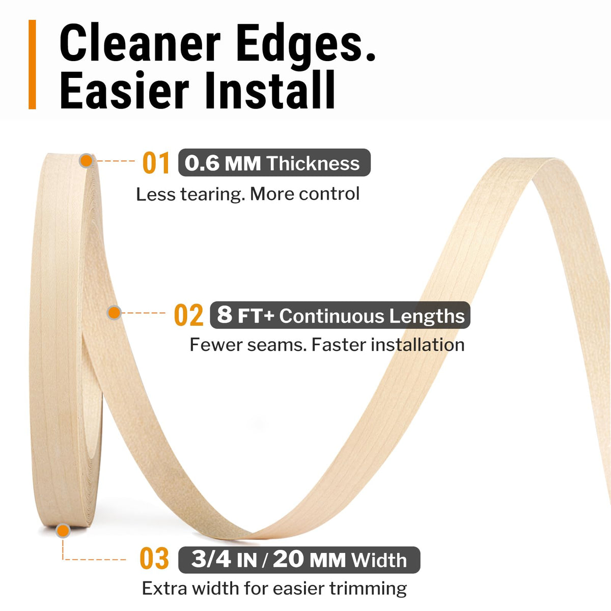 Maple Edge Banding 3 (Maple / 3/4 in x 50 ft)