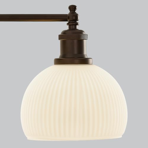 Milk Glass Wall Sconces Hardwired Wall Lamp Bathroom Vanity Light Bedroom Wall Sconces
