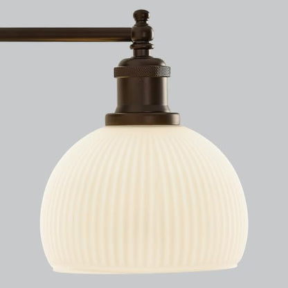 Milk Glass Wall Sconces Hardwired Wall Lamp Bathroom Vanity Light Bedroom Wall Sconces