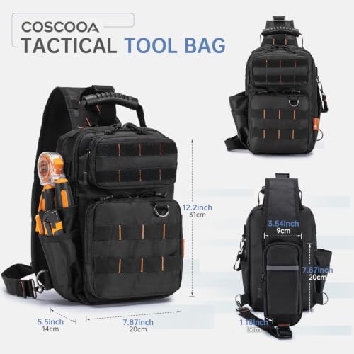 Tactical Electrician & HVAC Tool Chest Bag Small Tool Pouch 9L