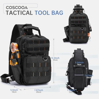 Tactical Electrician & HVAC Tool Chest Bag Small Tool Pouch 9L